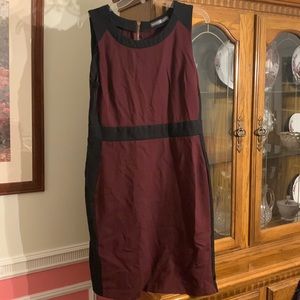 Wine red aline dress